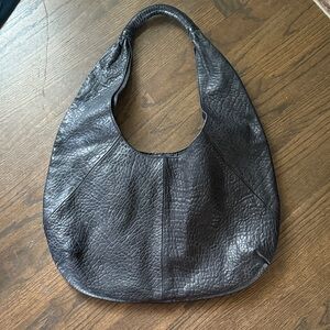 Anthropologie Textured Black purse Bag